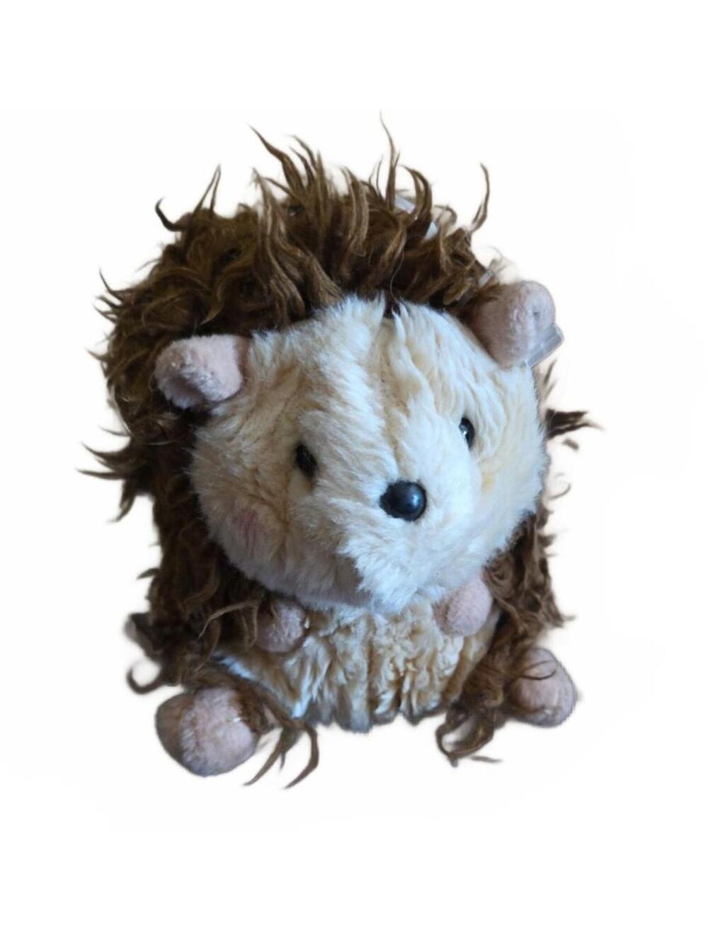 Aurora Merry Hedgehog Plush 5” Shaggy Brown Stuffed Animal